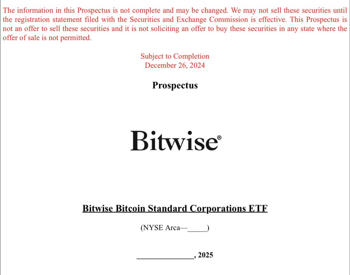 Bitwise Prospectus