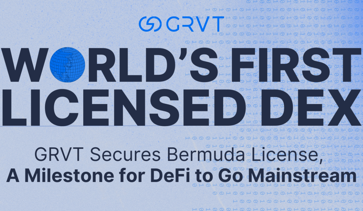 GRVT Secures Bermuda License, Becoming World’s First Regulated DEX, A Milestone for DeFi to Go Mainstream