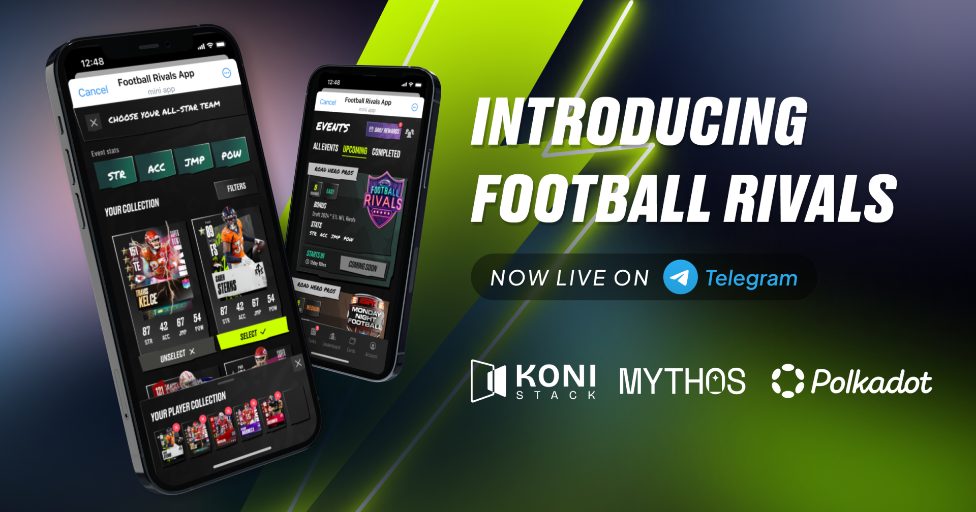 Koni Stack Launches ‘Football Rivals’ on Telegram, Onboarding Millions of Users to Mythos & Polkadot