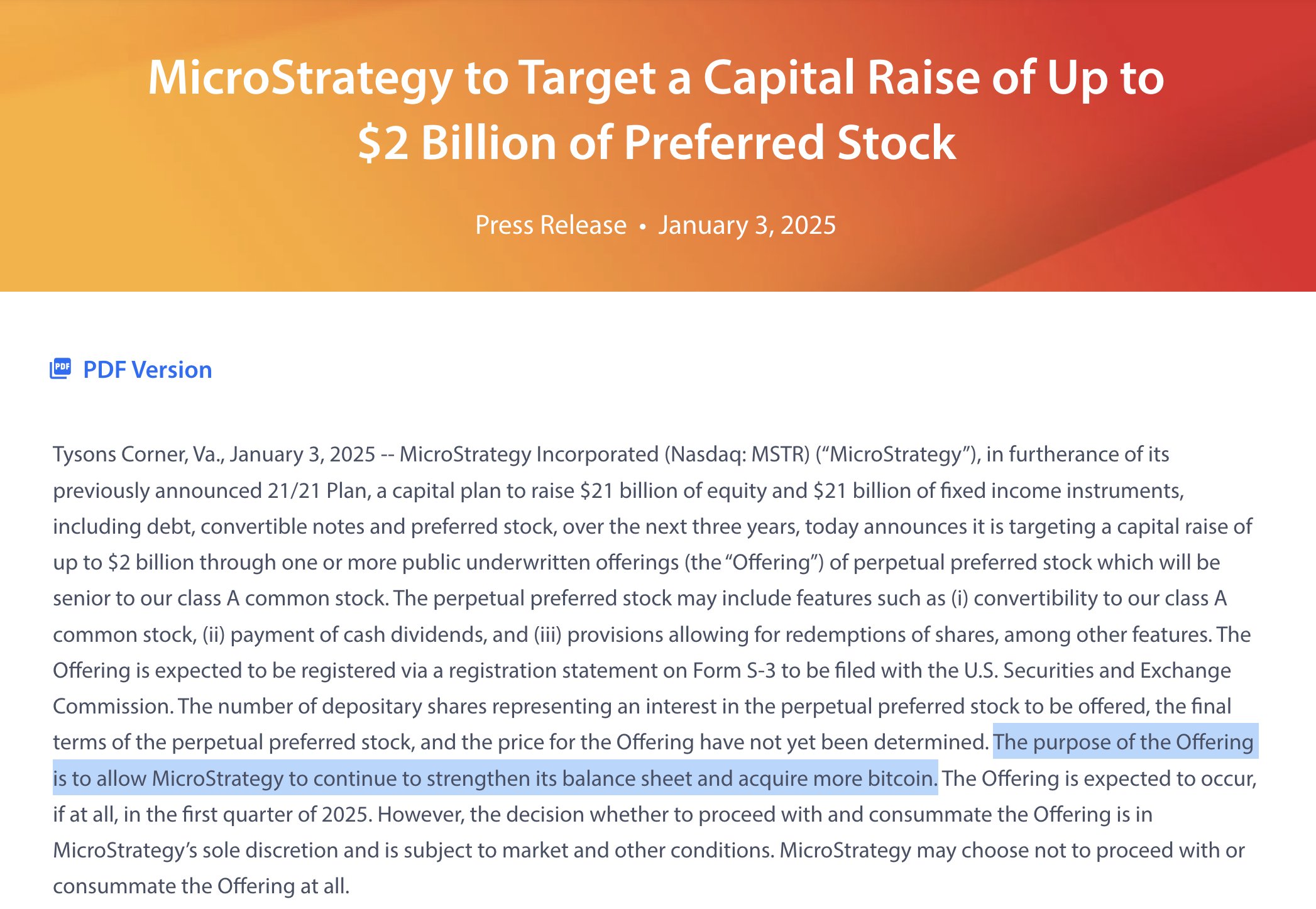 MicroStrategy notes