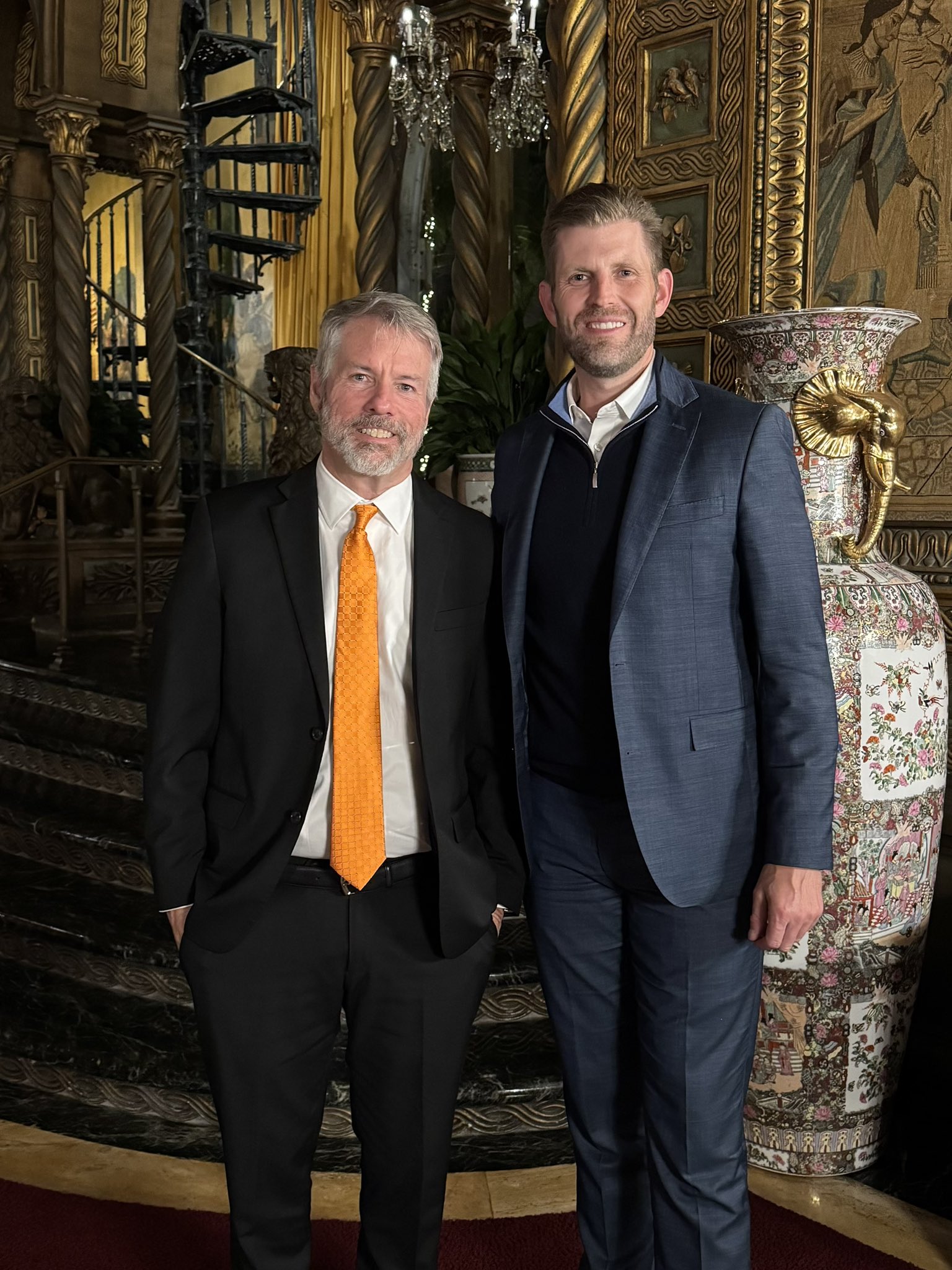 Michael Saylor and Eric Trump