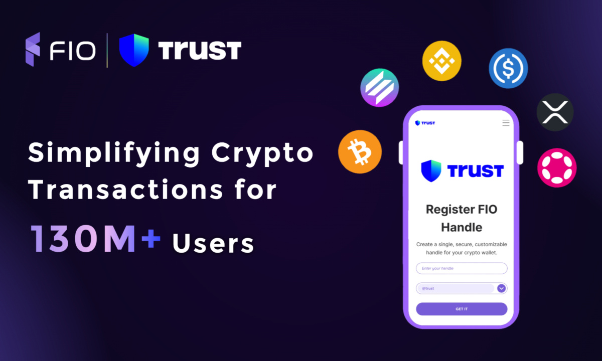 Trust Wallet Launches Trust Handles by FIO Protocol, Simplifying Crypto Transactions for 130M+ Users