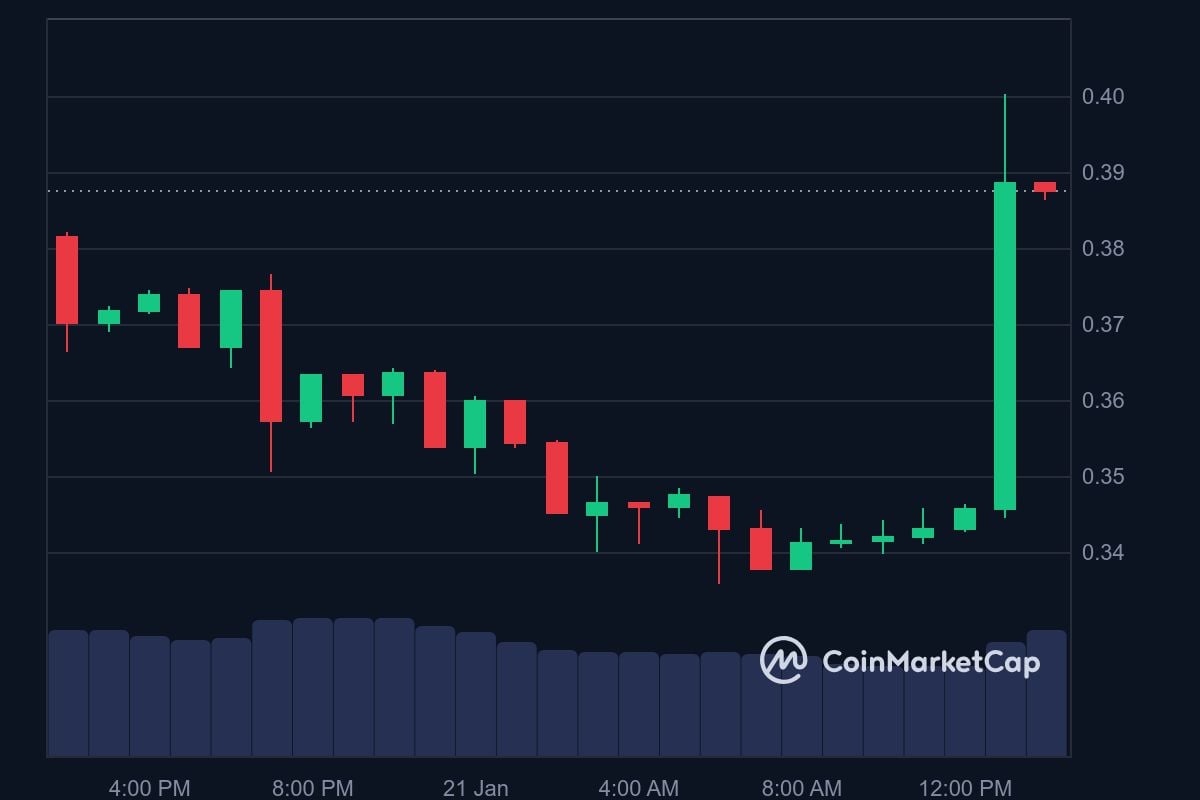 DOGE price in USD today