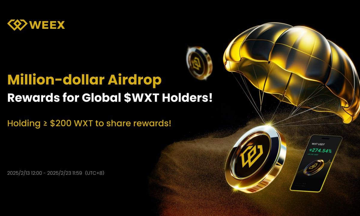 WEEX Launches a Million-Dollar Airdrop, Rewarding Global $WXT Holders