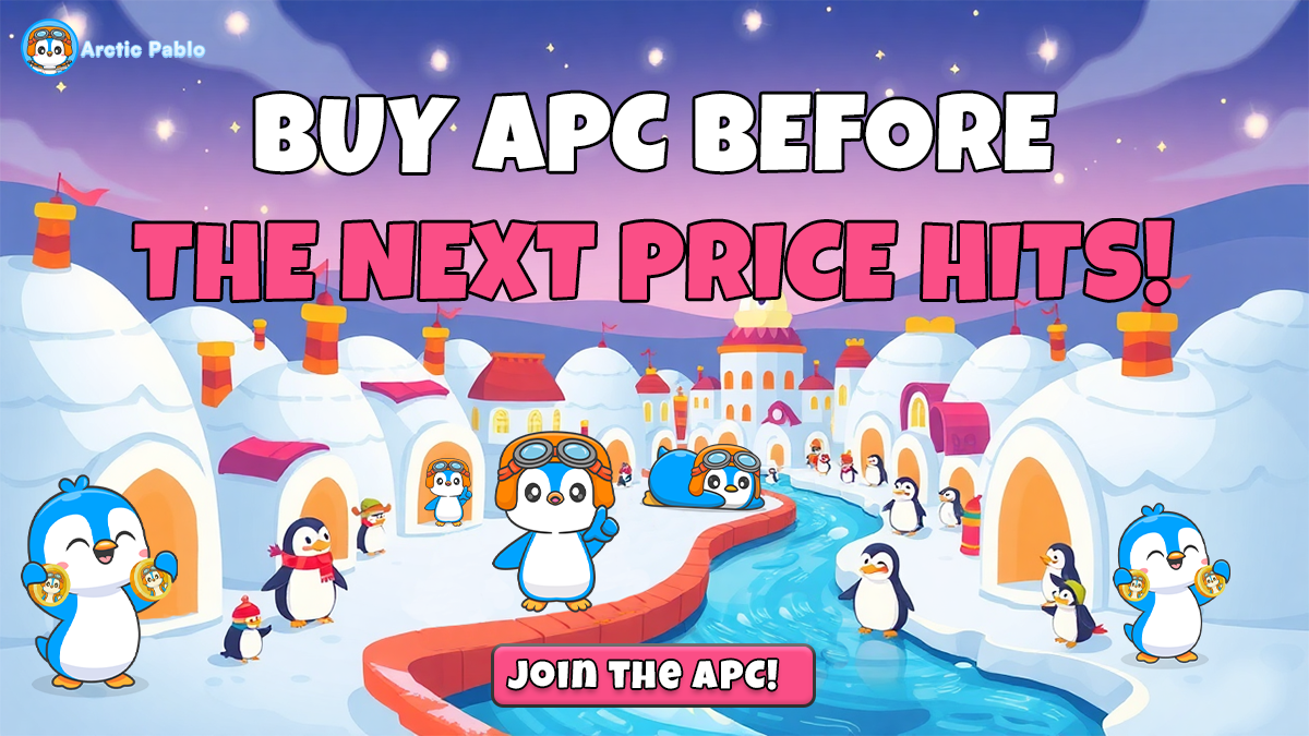 Don’t Miss This Top Crypto Presale: Arctic Pablo Coin’s Price Set to Rise as Pudgy Penguins & Apu Apustaja Dominate Headlines!